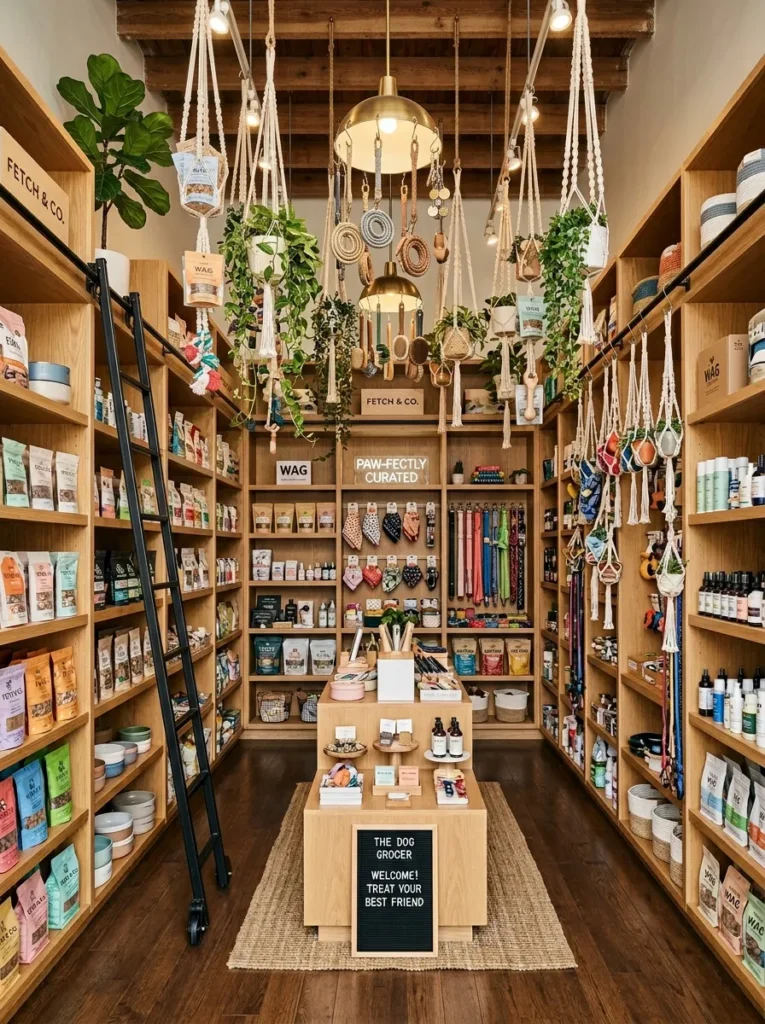 Trendy Dog Shop Design
