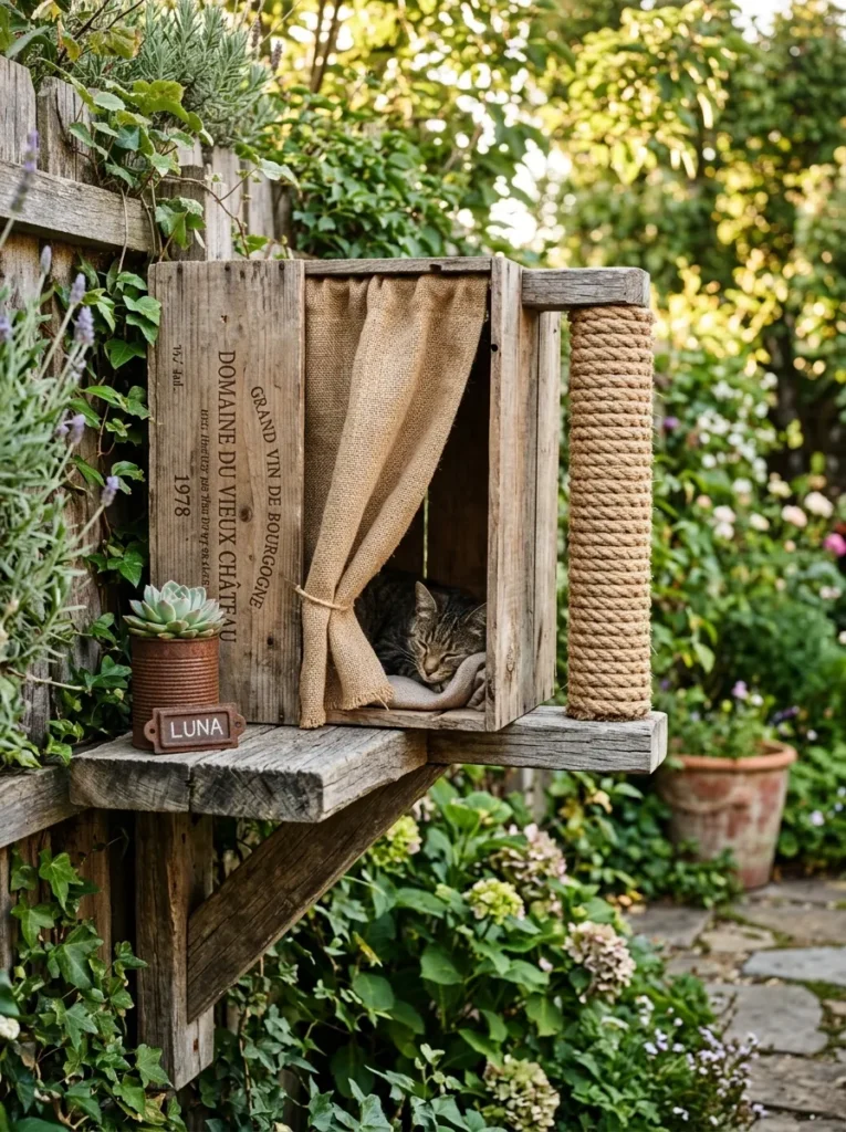 Wooden Cat House Designs