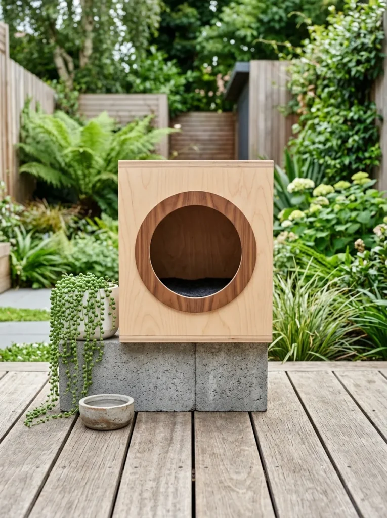 Wooden Cat House Designs