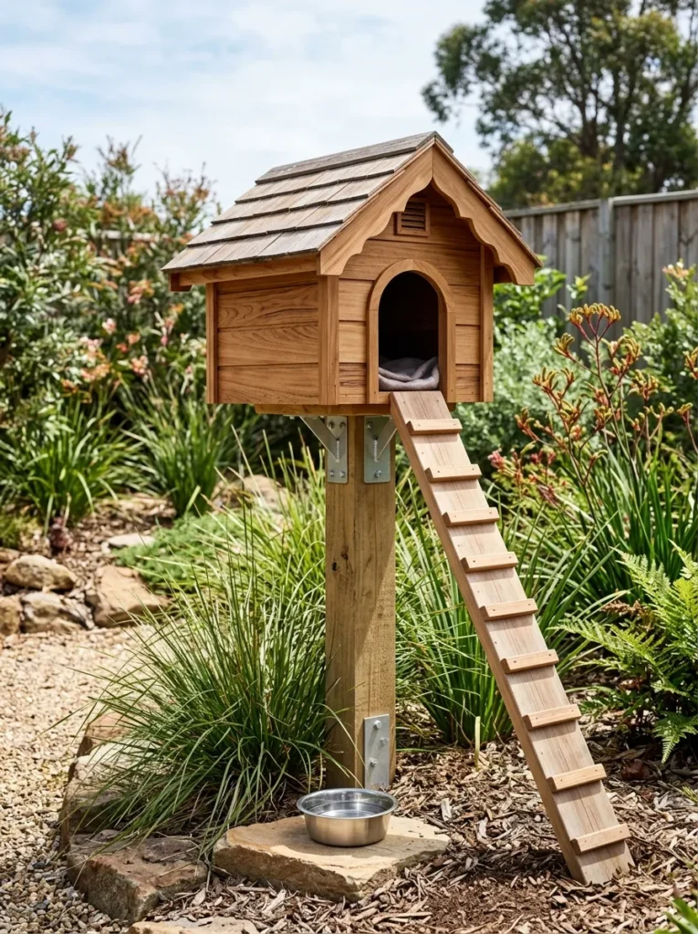 Wooden Cat House Designs