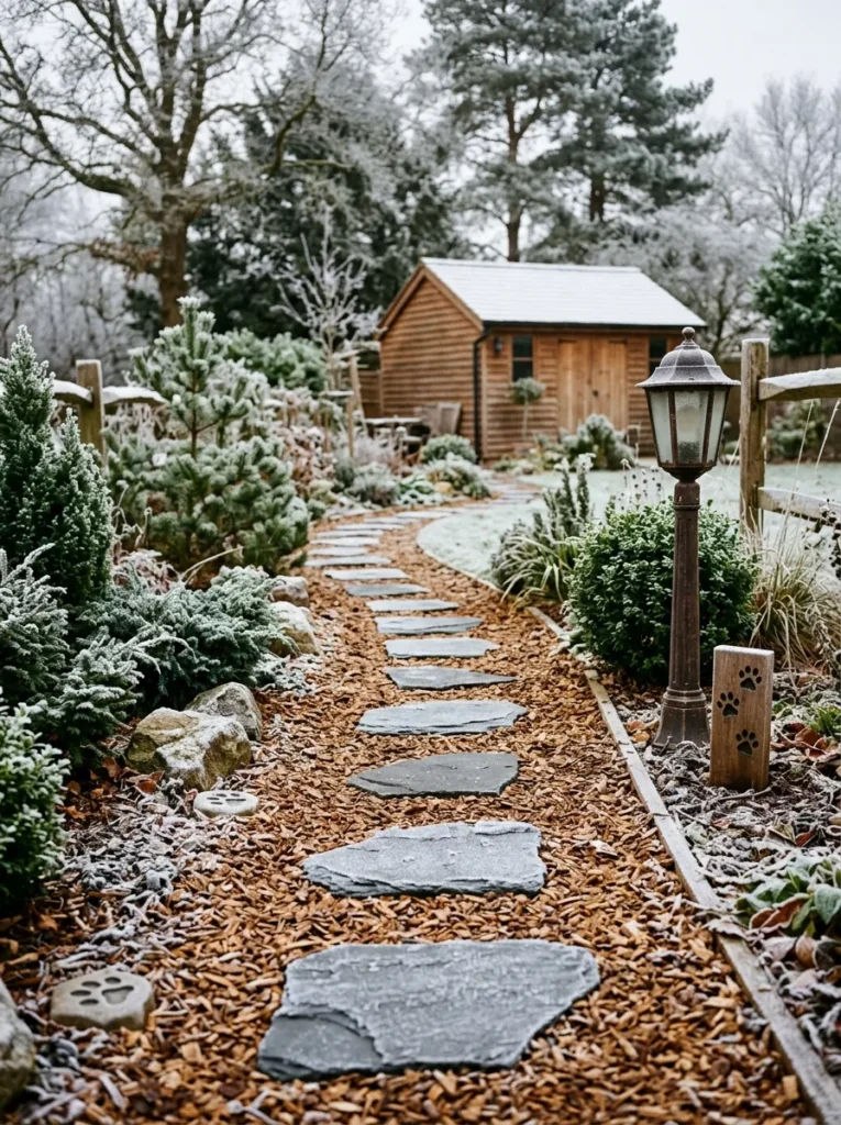 Winter Dog Garden