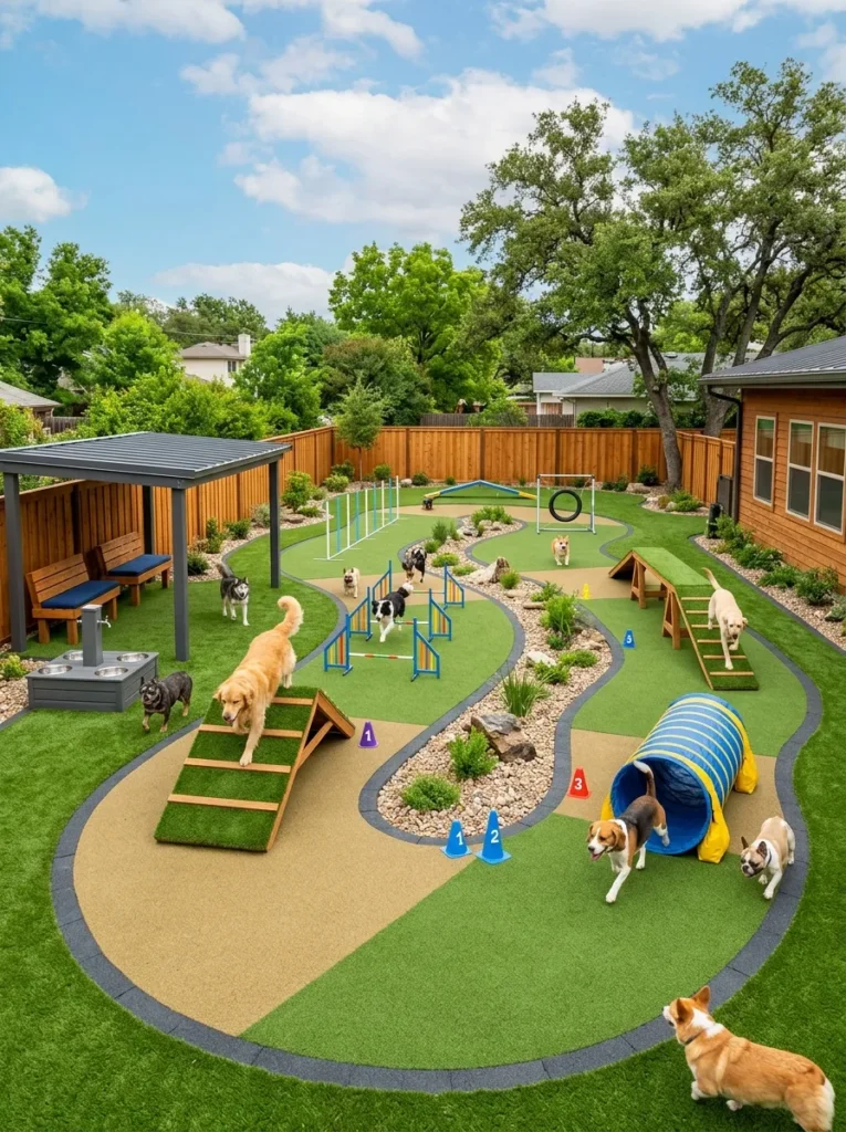 Creative Dog Play Area