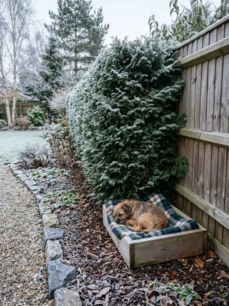 Winter Dog Garden