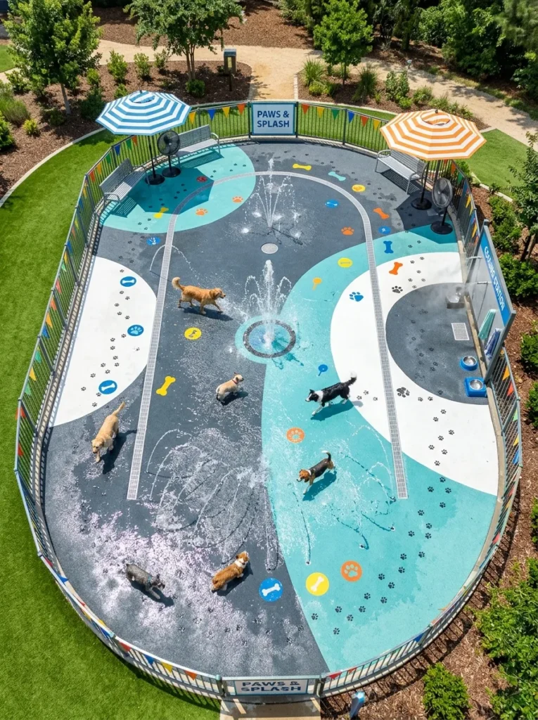 Creative Dog Play Area