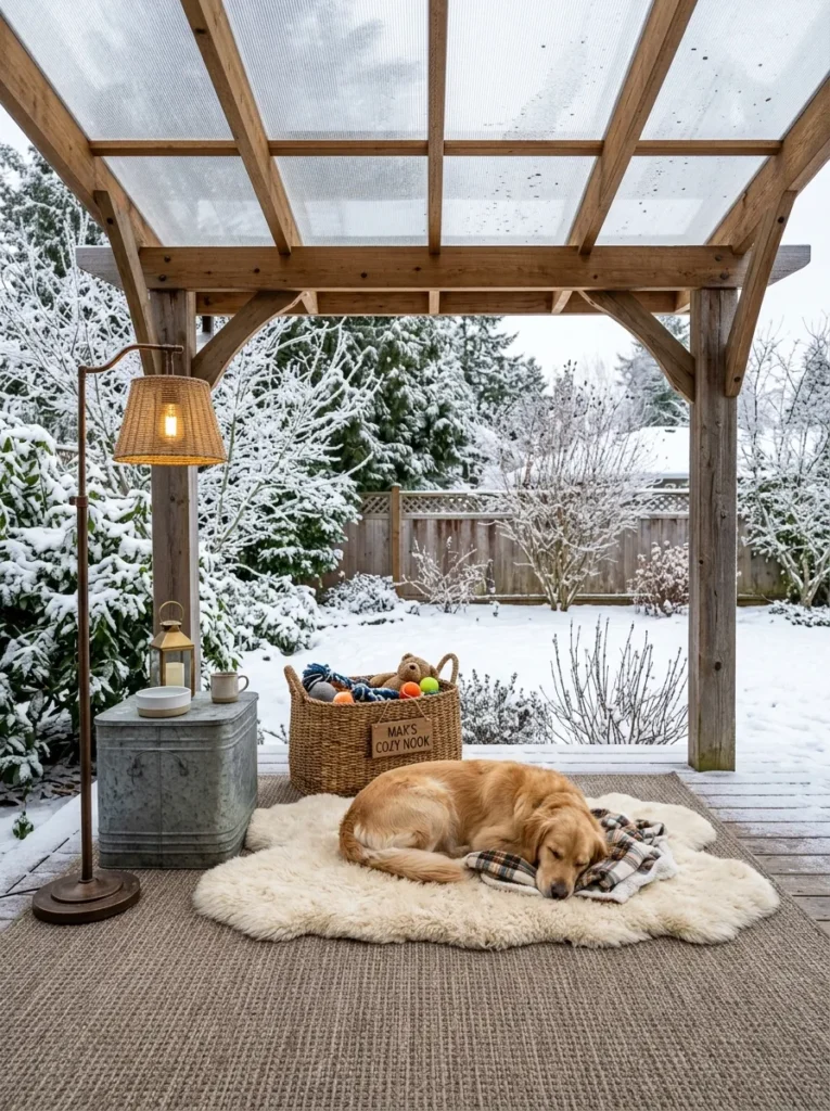 Winter Dog Garden