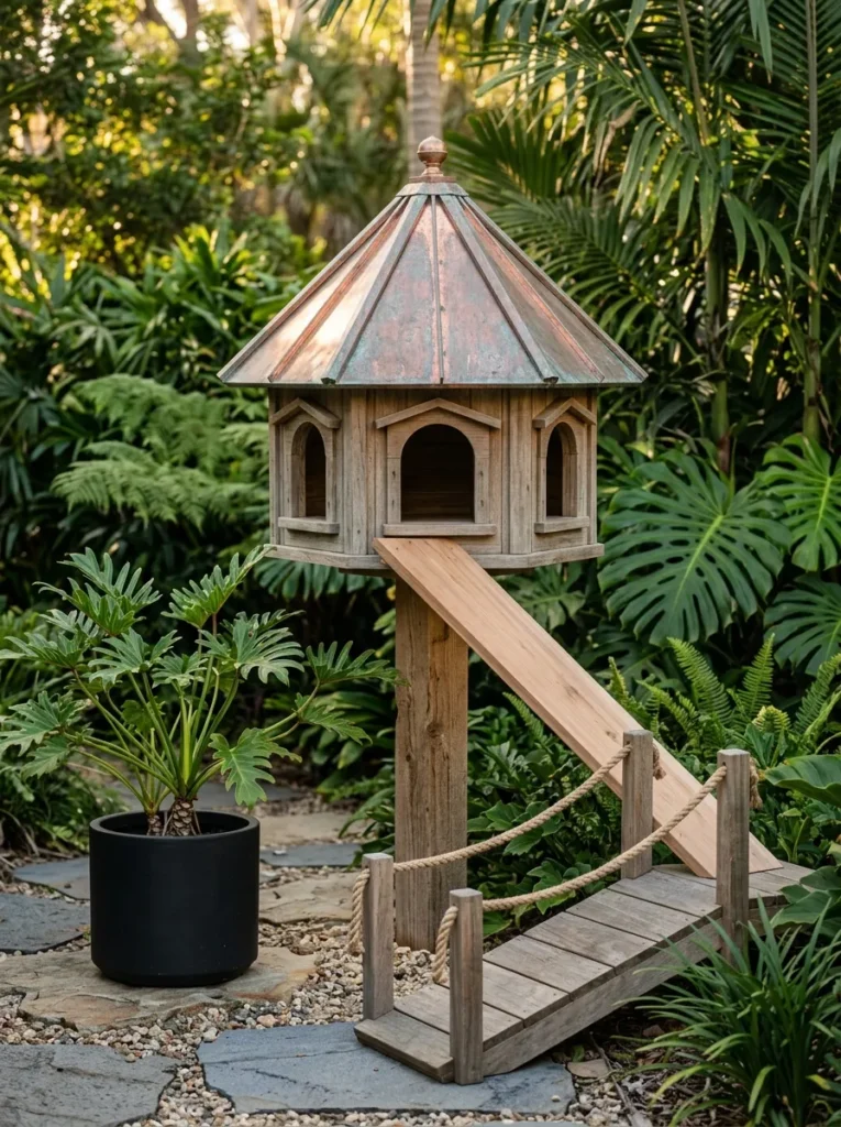Wooden Cat House Designs