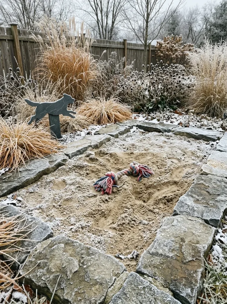 Winter Dog Garden