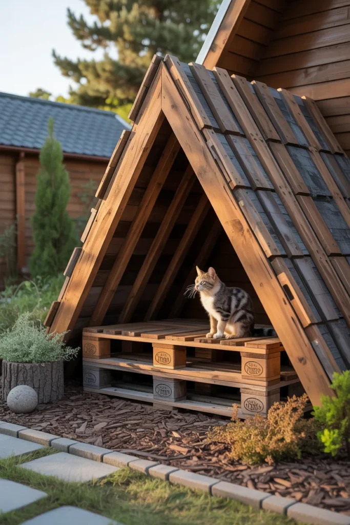 Pallet Cat Shelter