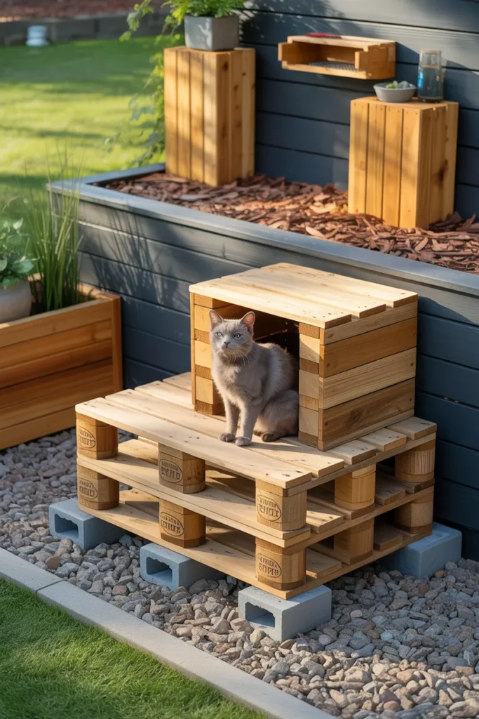 Pallet Cat Shelter