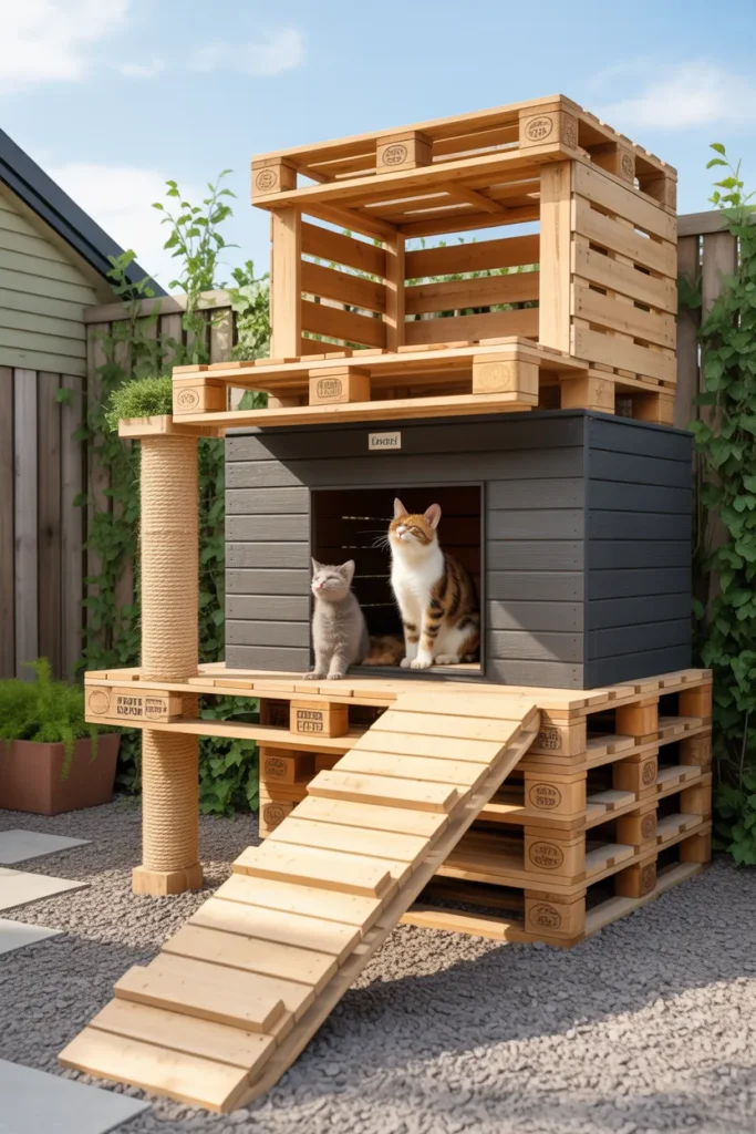 Pallet Cat Shelter