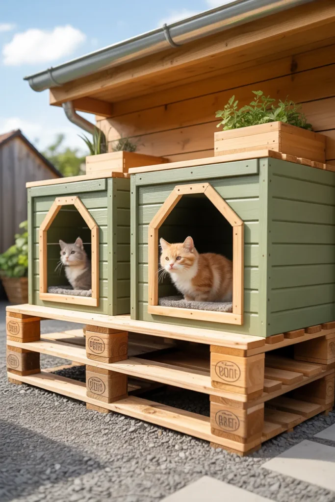 Pallet Cat Shelter