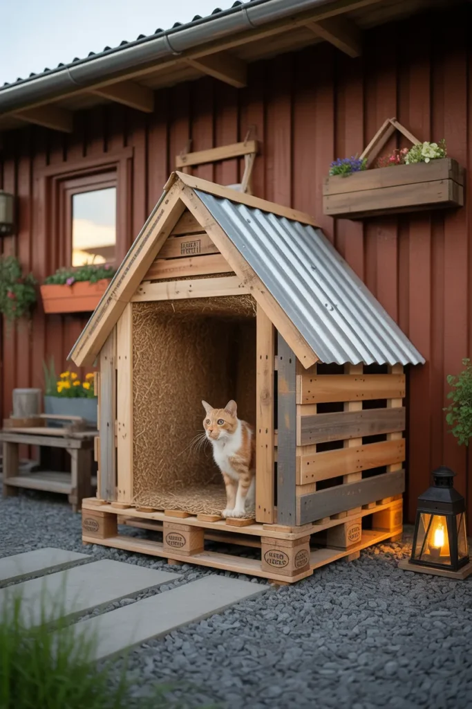 Pallet Cat Shelter