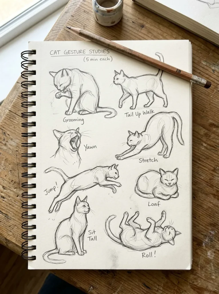 Cute Cat Drawing Ideas