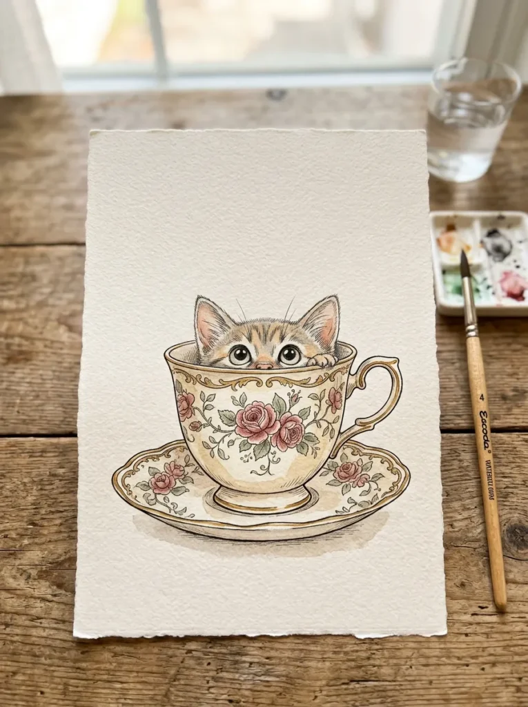 Cute Cat Drawing Ideas