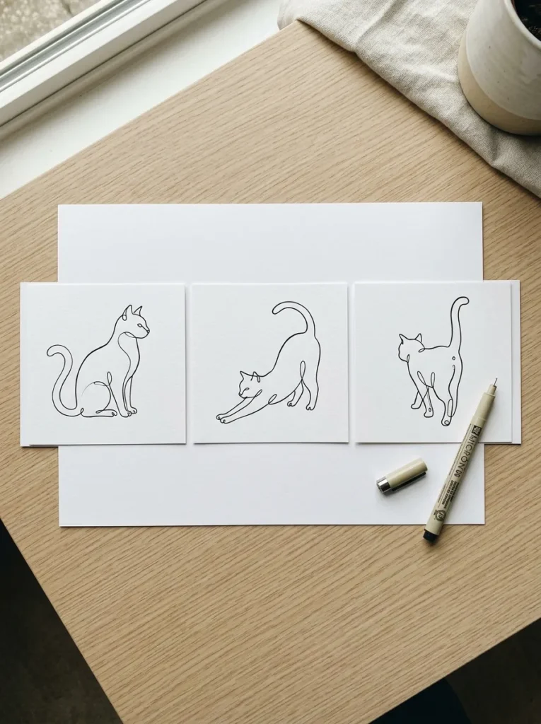 Cute Cat Drawing Ideas