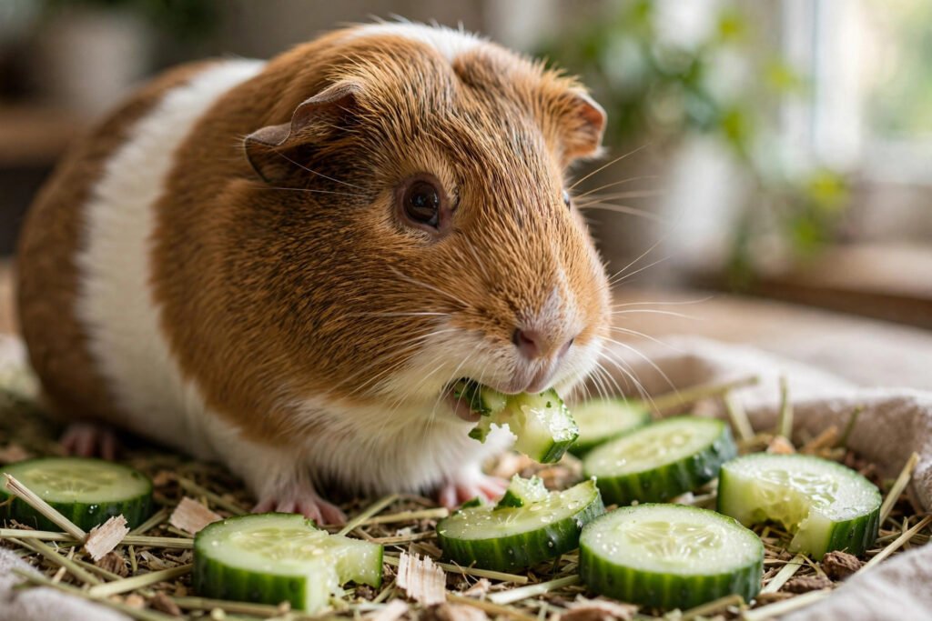 Can guinea pigs eat tomatoes? Guinea pig eating fresh vegetables safely